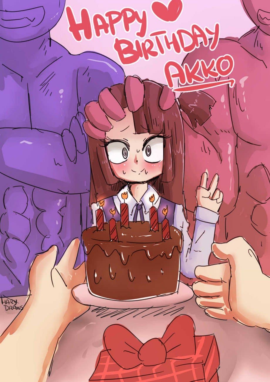Birthday Akko Comic Porn