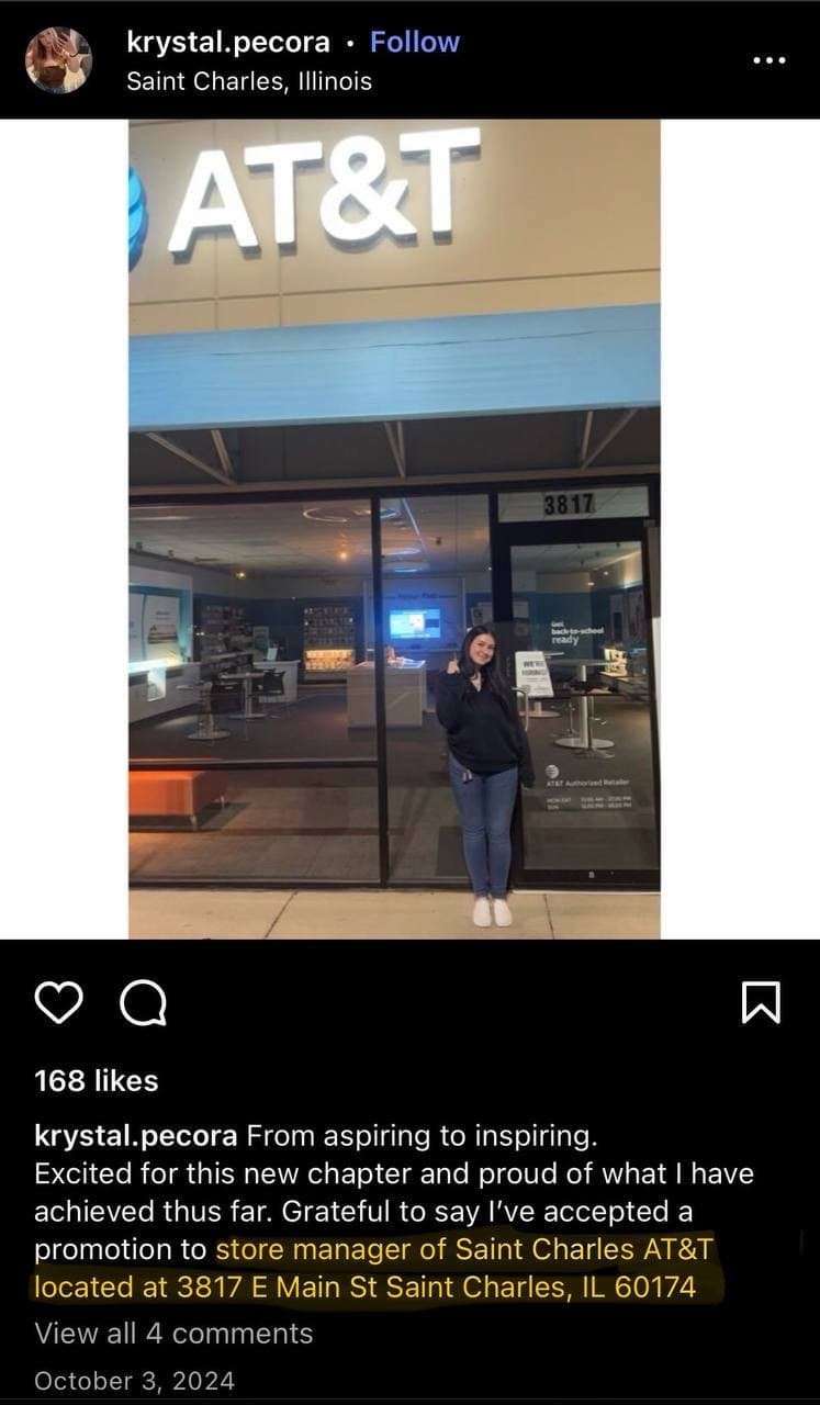 Krystal Pecora, 25 from Illinois