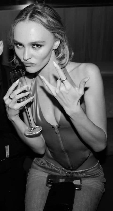 Lily-Rose Depp Such A Beautiful Slut!! How I love To Suck On Those Hard Nipples Of Hers ????