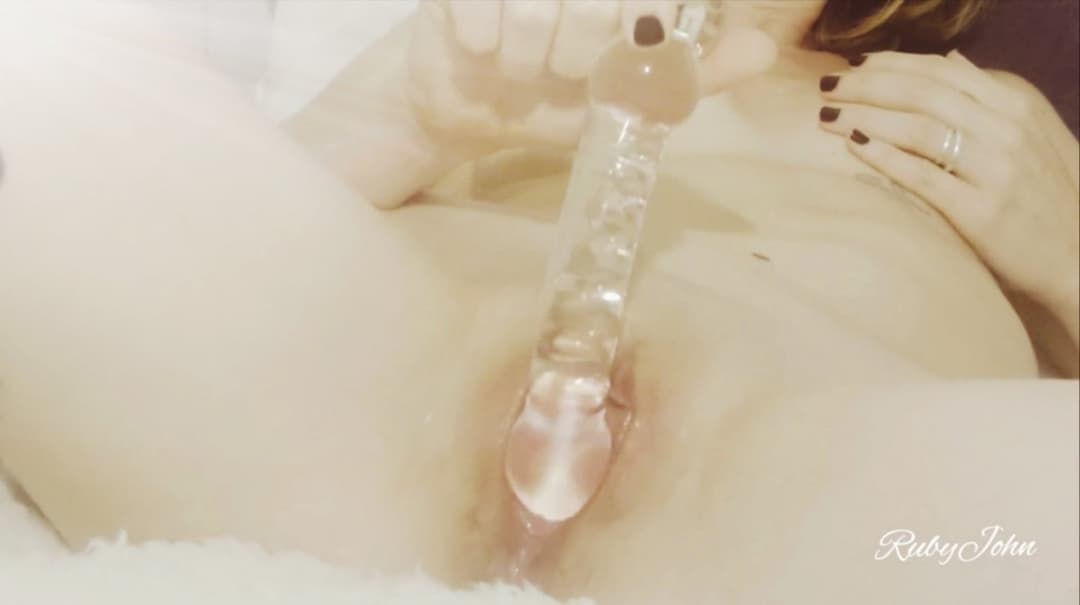 Click to view full size Glass dildo