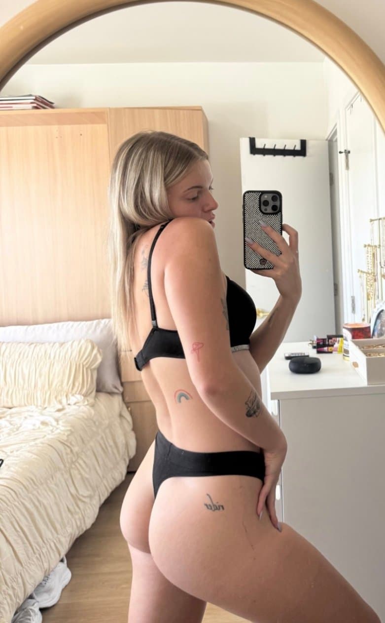 Blonde slut naked yoga