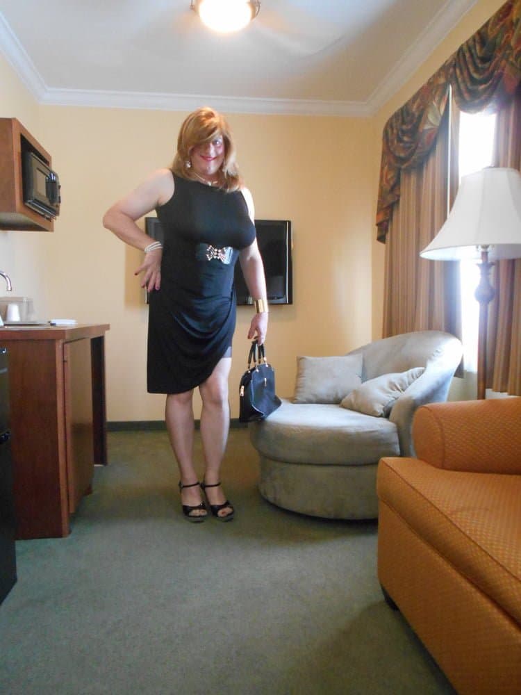 Sexy Sissy In Little Black Dress
