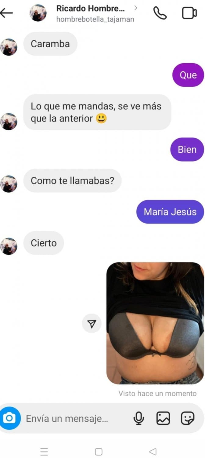 Cuando un amigo recibe un mensaje de la mujer de su amigo ... Putona tetona de Barcelona María Jesús