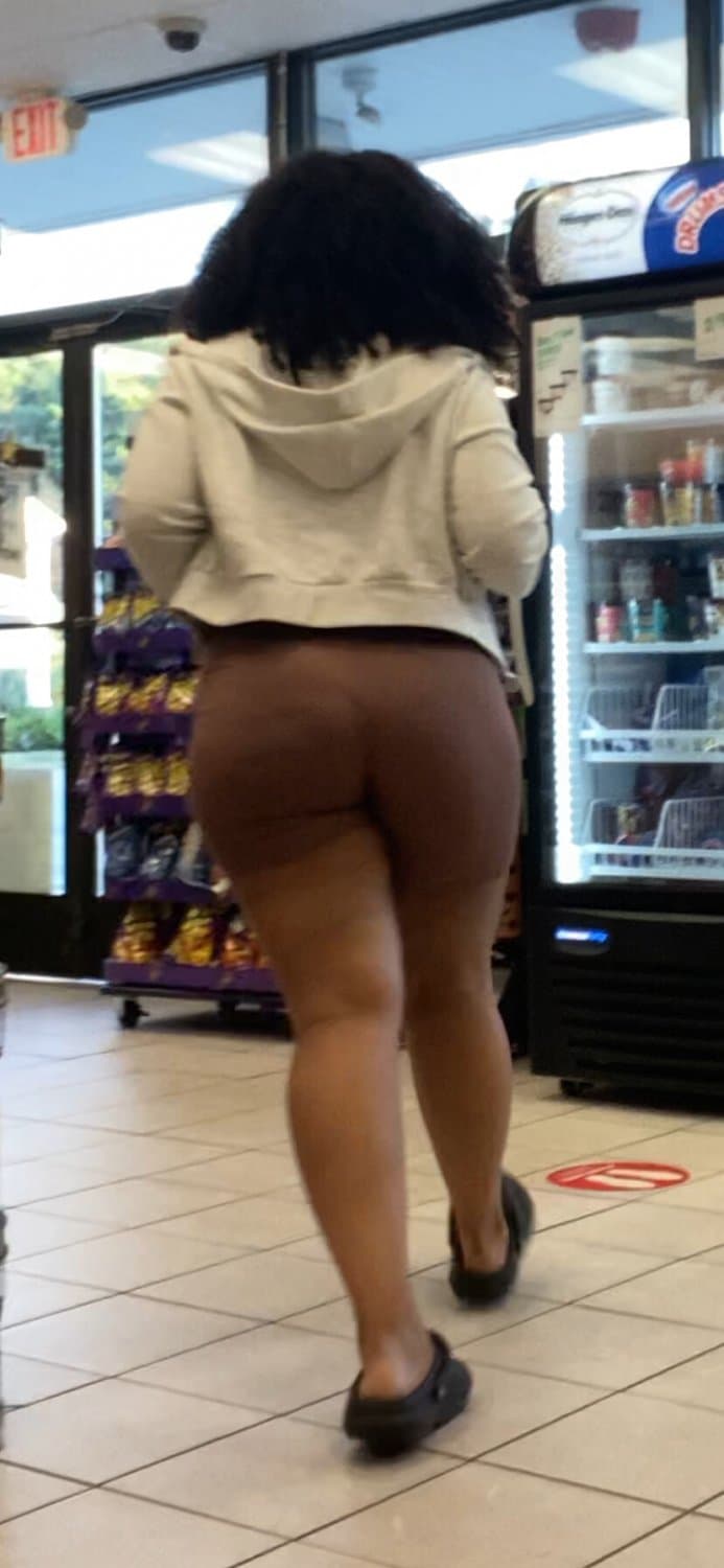 Click to view full size Fat Ass In Body Suit Store Candid