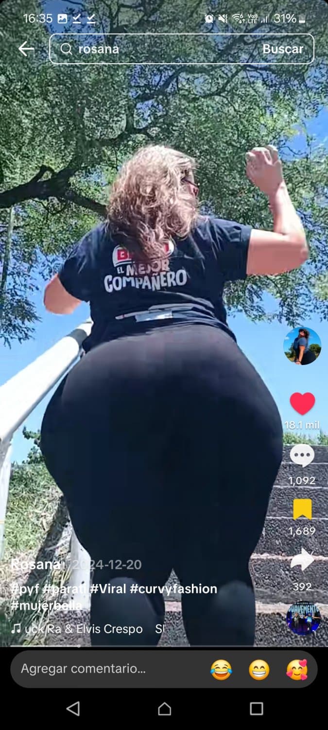 Rosana Alicia maidana milf culona mega culo madura tiktok bimbo pan bimbo