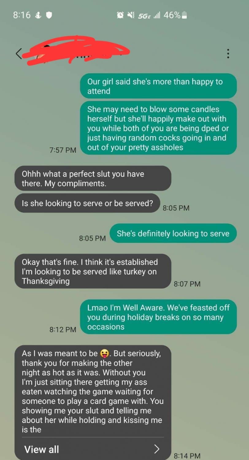 Click to view full size SHARED SLUT (Add my girls Snap ?- Krissytinna07 or DM me for more)