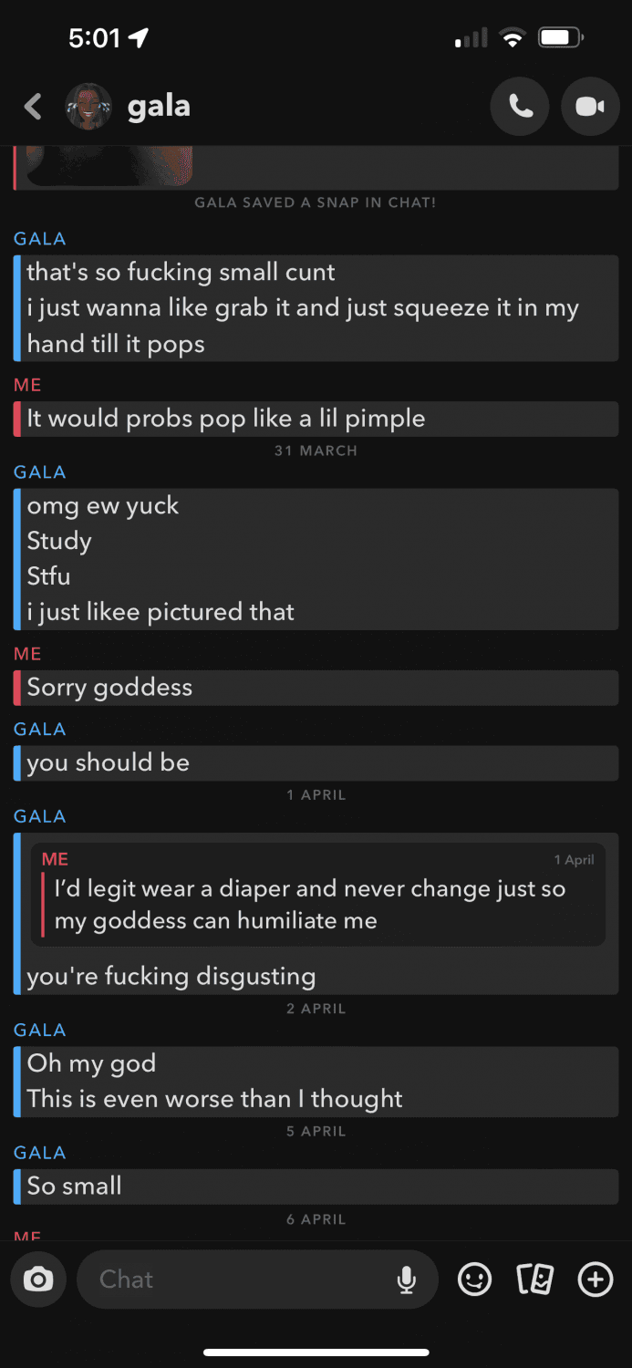 Click to view full size aussie wb chats w black goddess on snap