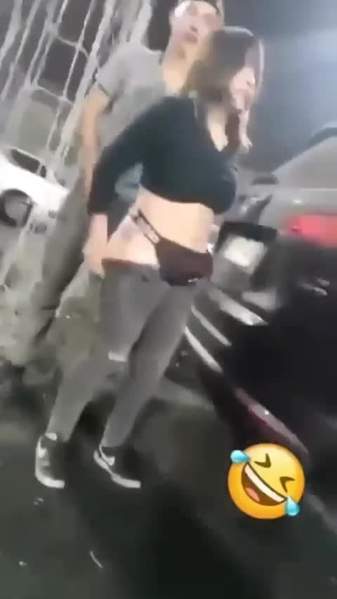 Culeando al aire libre y pillados