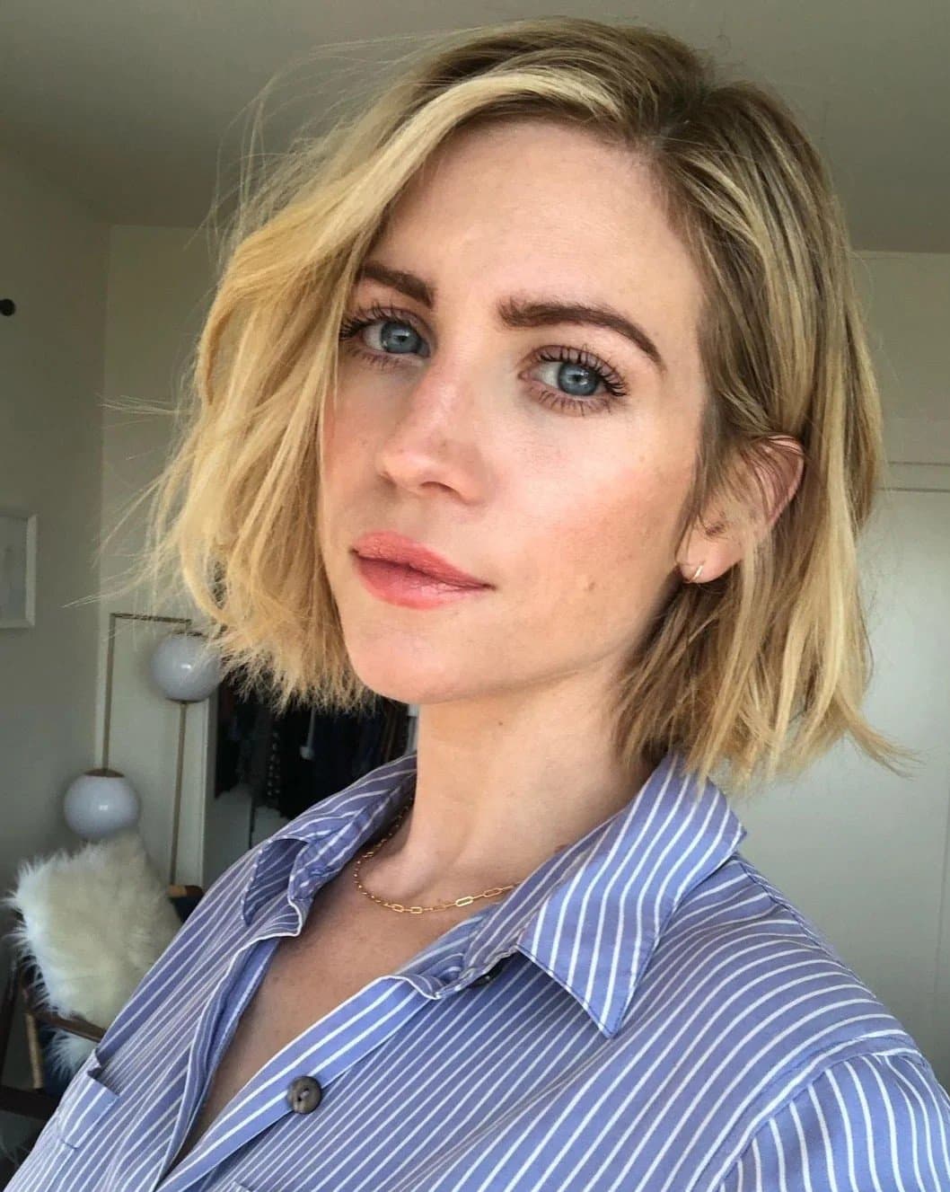 Blonde hair, blue eyes, sexy body. Brittany Snow that pretty face needs to be painted.