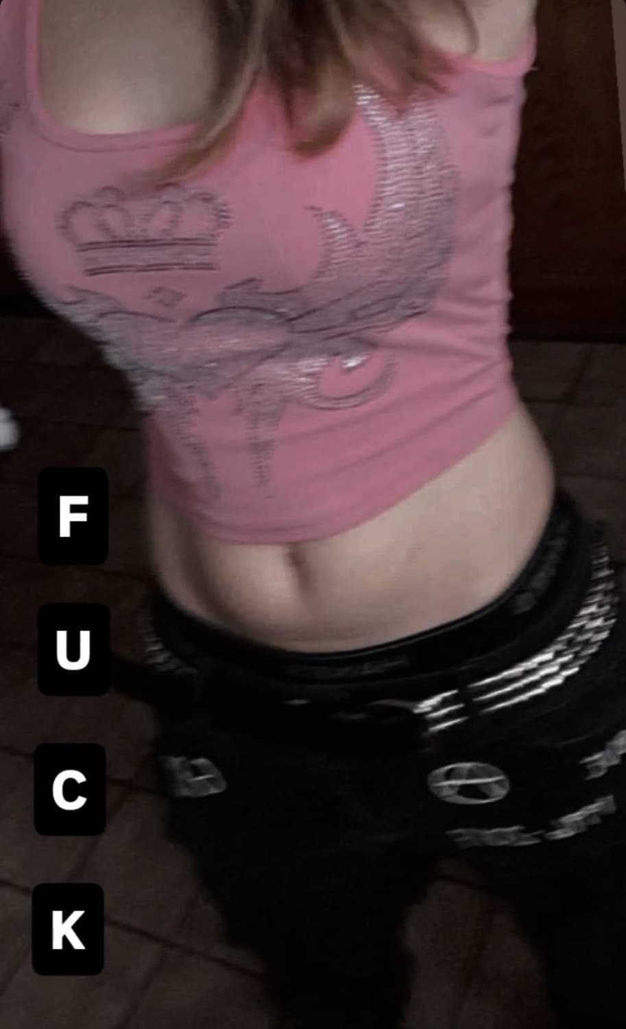Look at my IRLs tight little teen tummy NNGGHHHH degrade this petite little goth slut