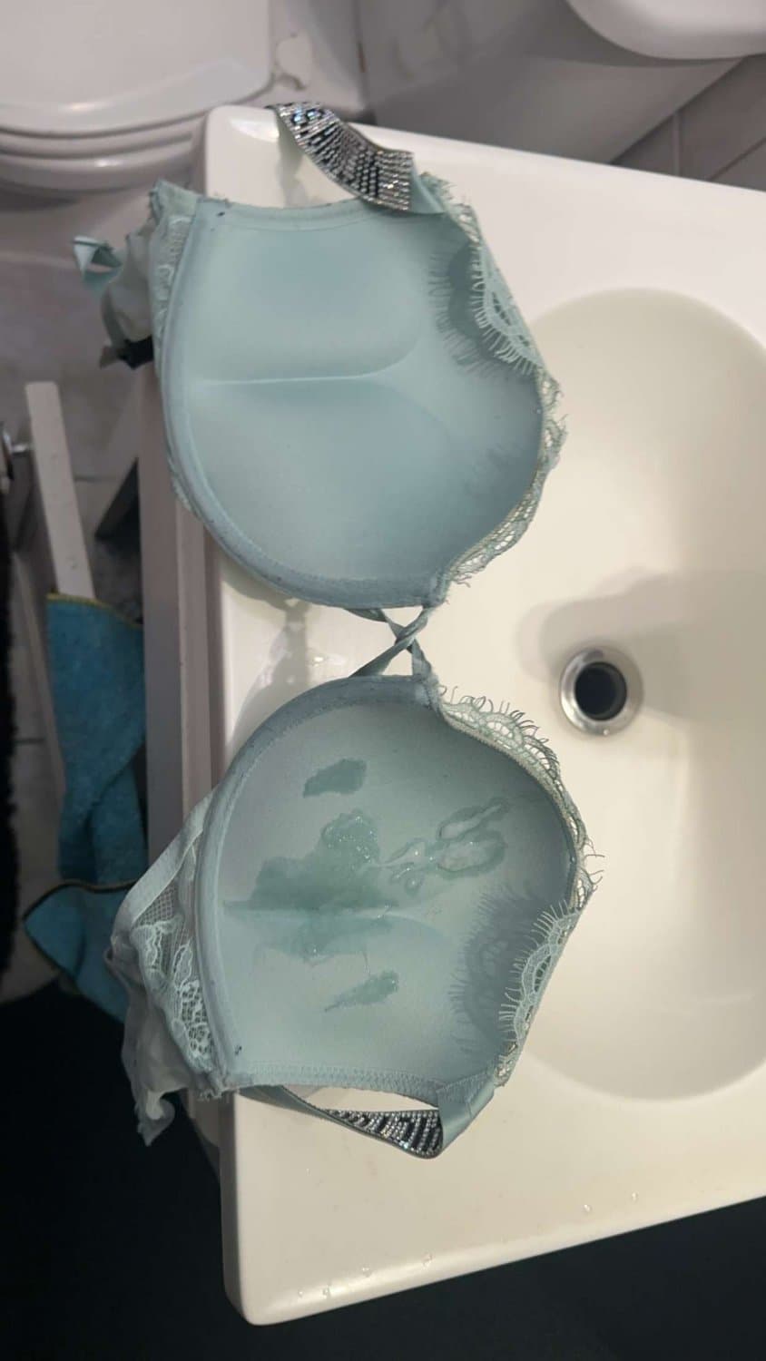 First Time cumming on my sister’s Victoria’s Secret Bombshell Bra