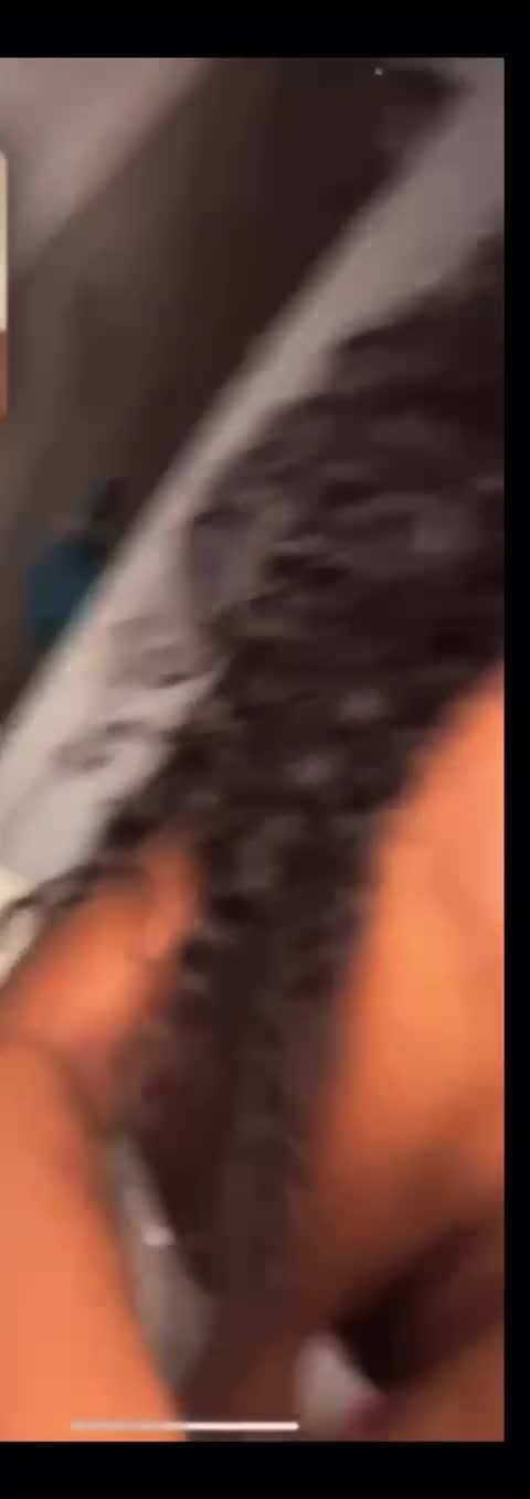 Slim Thick ebony bussing it open on FaceTime **Consenting Actress**