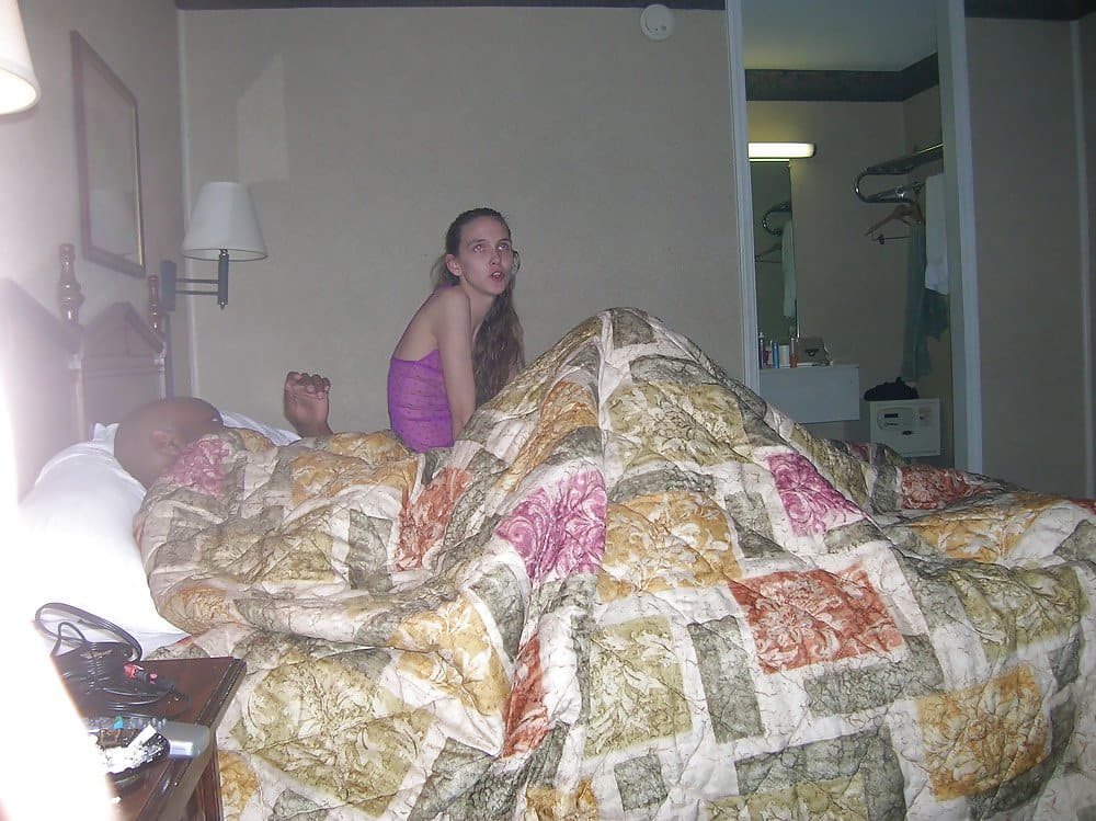 Skinny wife gets fucked by a BBC while hubby watches