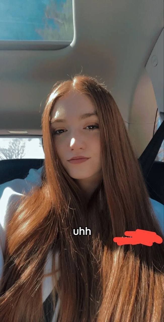 Click to view full size Trib this redhead slut and degrade her in her comment on tiktok