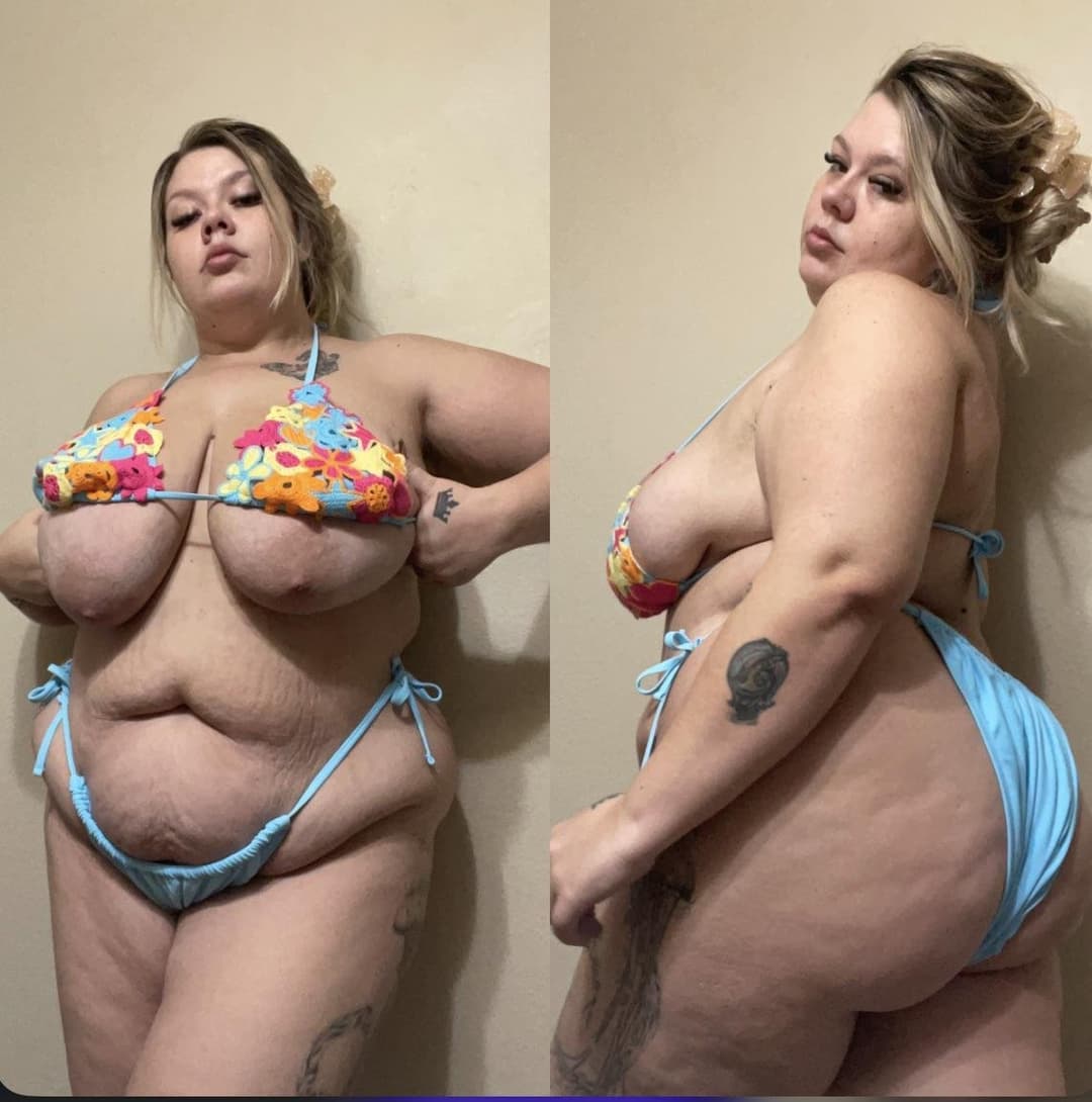 fat blonde with perfect fupa