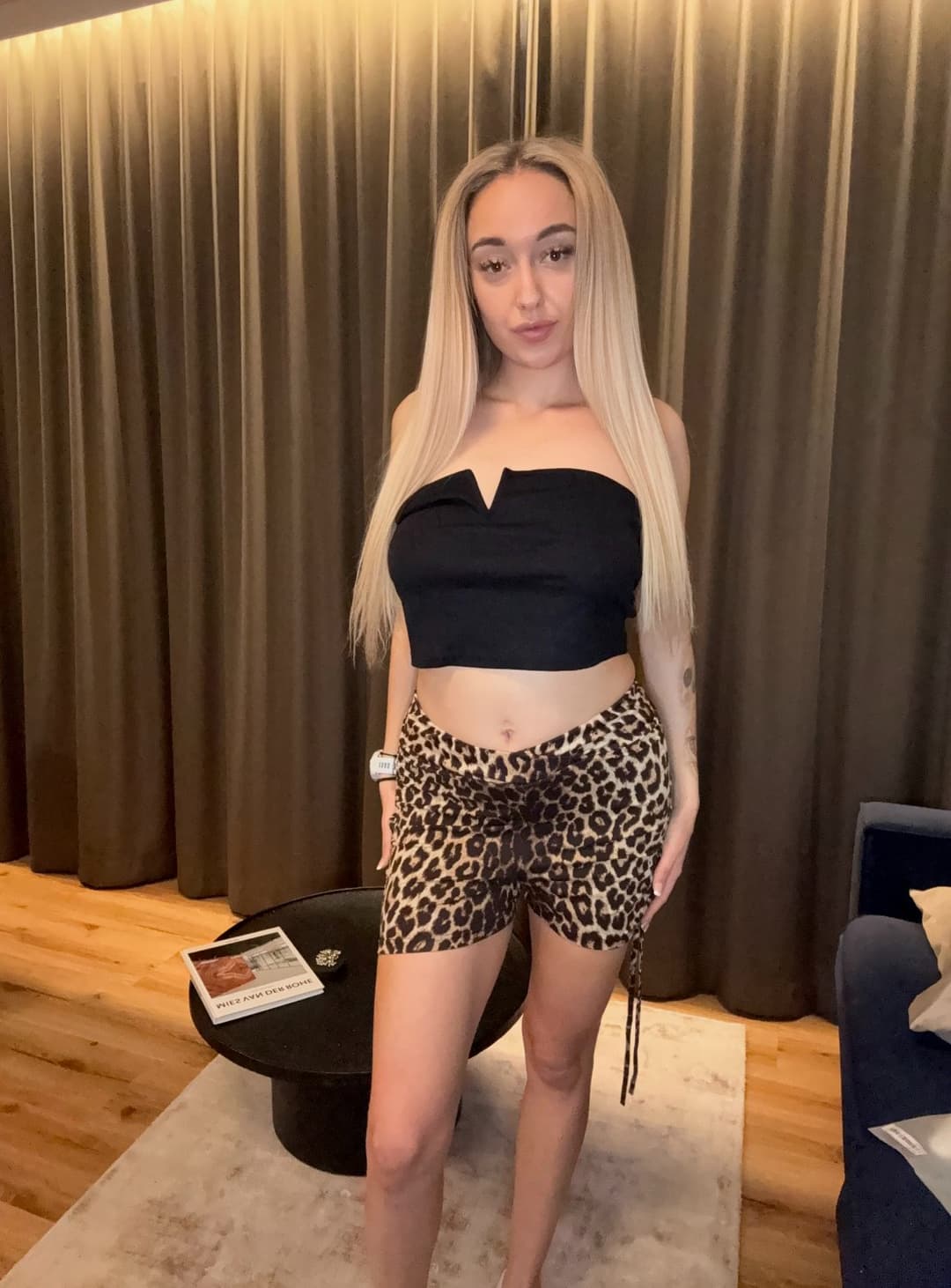 I feel like perfect slut in my animal print shorts