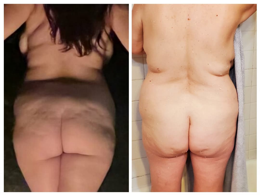 COLLAGE Side by Side Comparison Wife