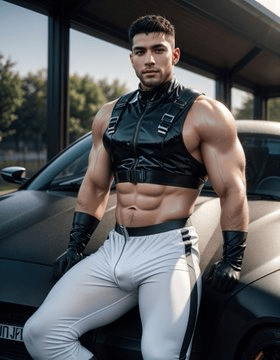 Click to view full size GAY A.I. MUSCLE MEN IN LINGERIE ???????