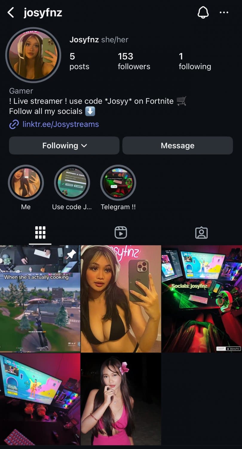 Gamergirl josyfnz is hot af