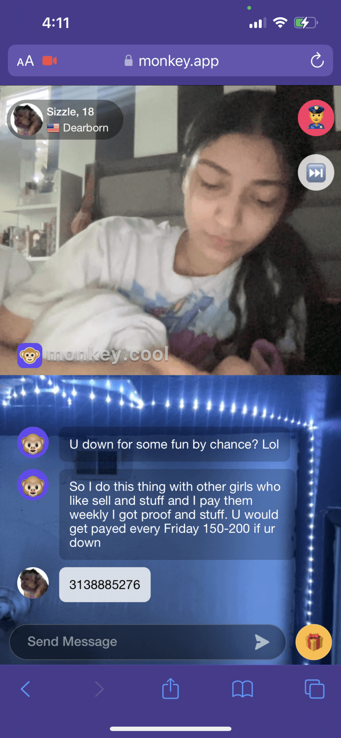 Latina self worship on FaceTime