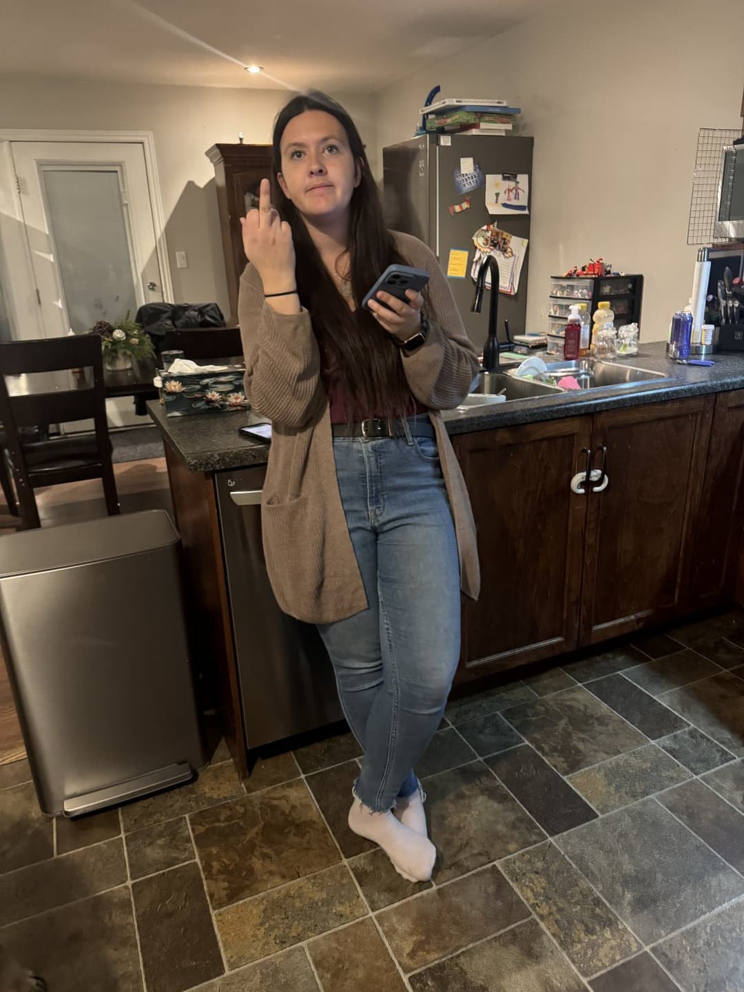 Sexy MILF wife so sexy when sleeping. Touch her!