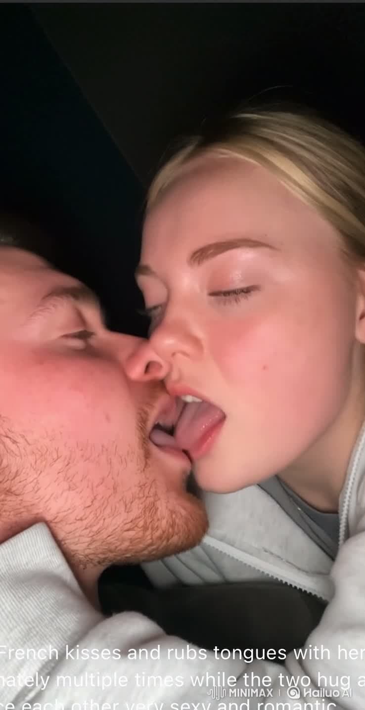 Barely legal 19 yo blonde teen sexy makeout hot as fuck kissing dm/comment for more of her