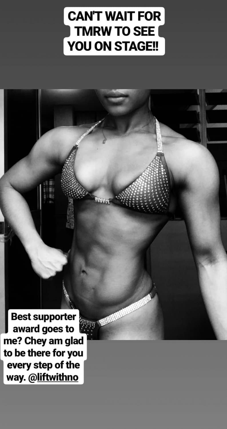 My favourite fitness girl with big thigh but I like her thigh more But she arrogance type