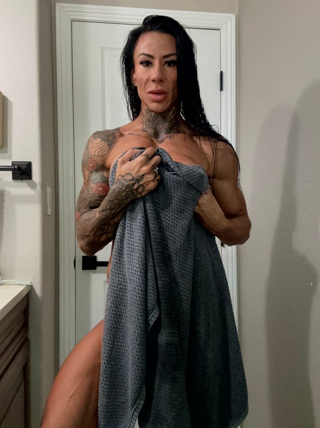 Flexing just enough to show you what’s underneath the style