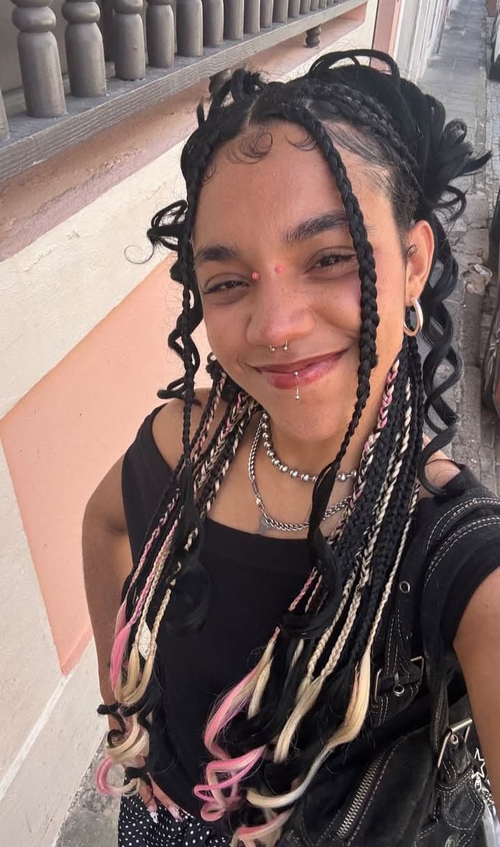 Big ebony natural tits