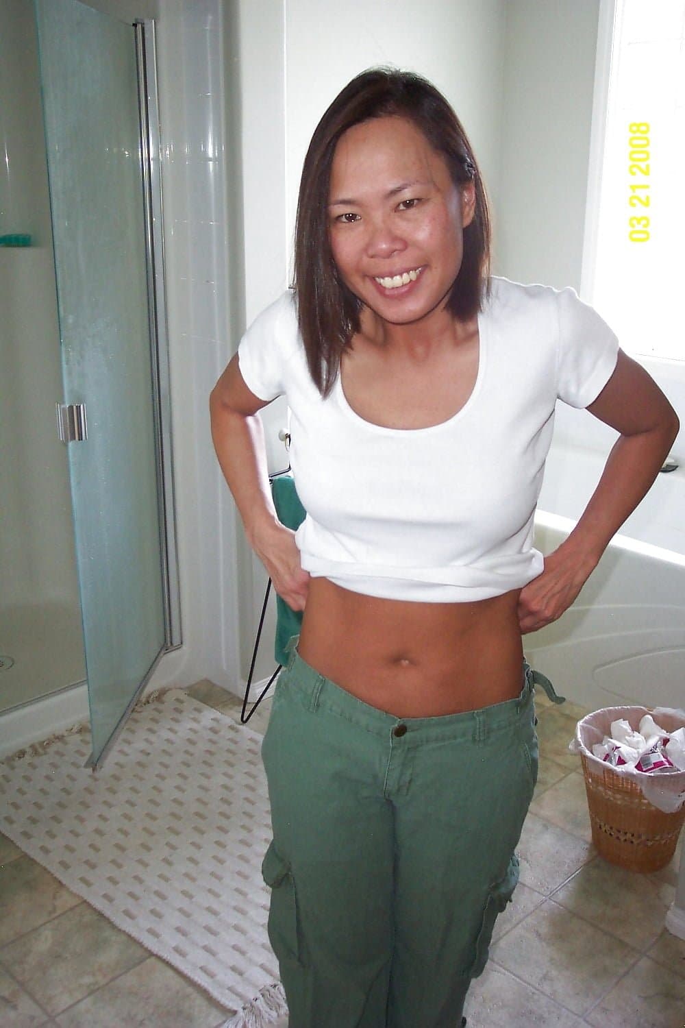 Asian wife Innocent and naive to full on tongue pierced cum facial webslut.