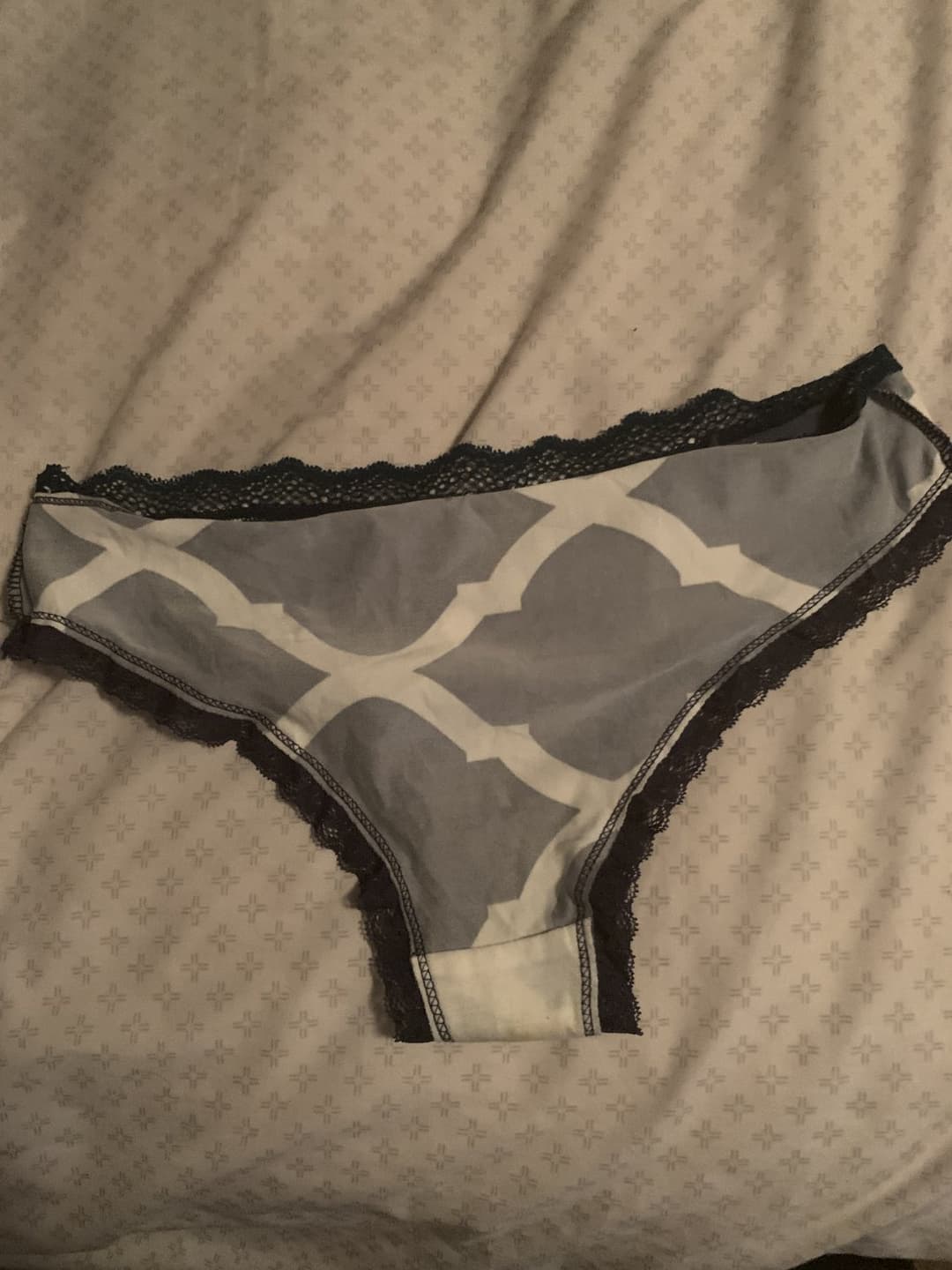 Click to view full size Raiding moms dirty laundry for panties to cum in again