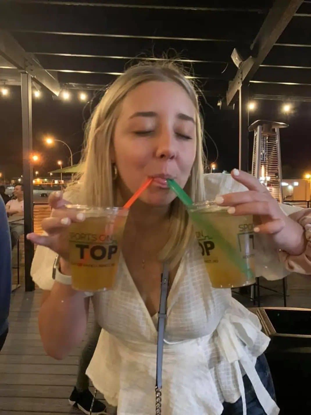 Blonde good girl next door Bailey turns into a slutty whore party chic with a few drinks she a freak