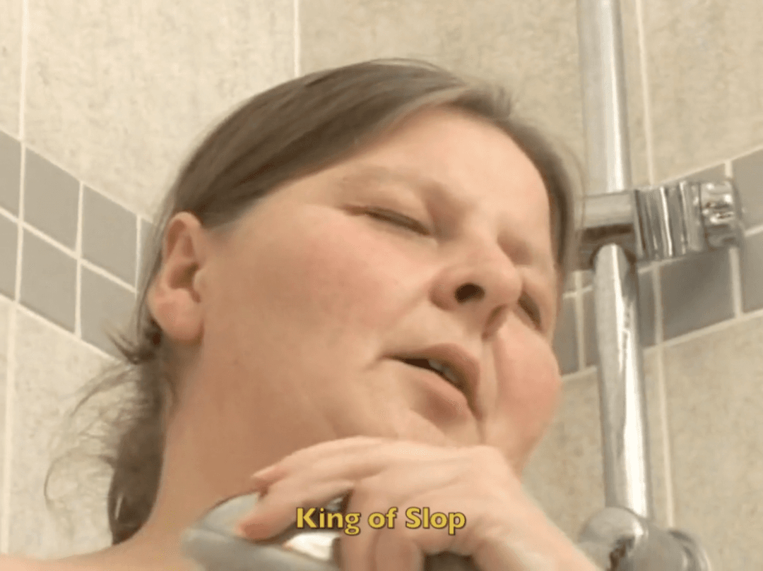 Big Sloppy SSBBW With Huge Belly Showers