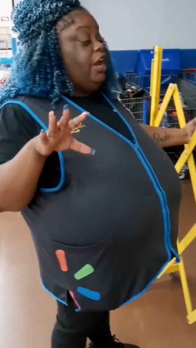 WalMart Worker With MEGA MAMMOTH Juggs!!