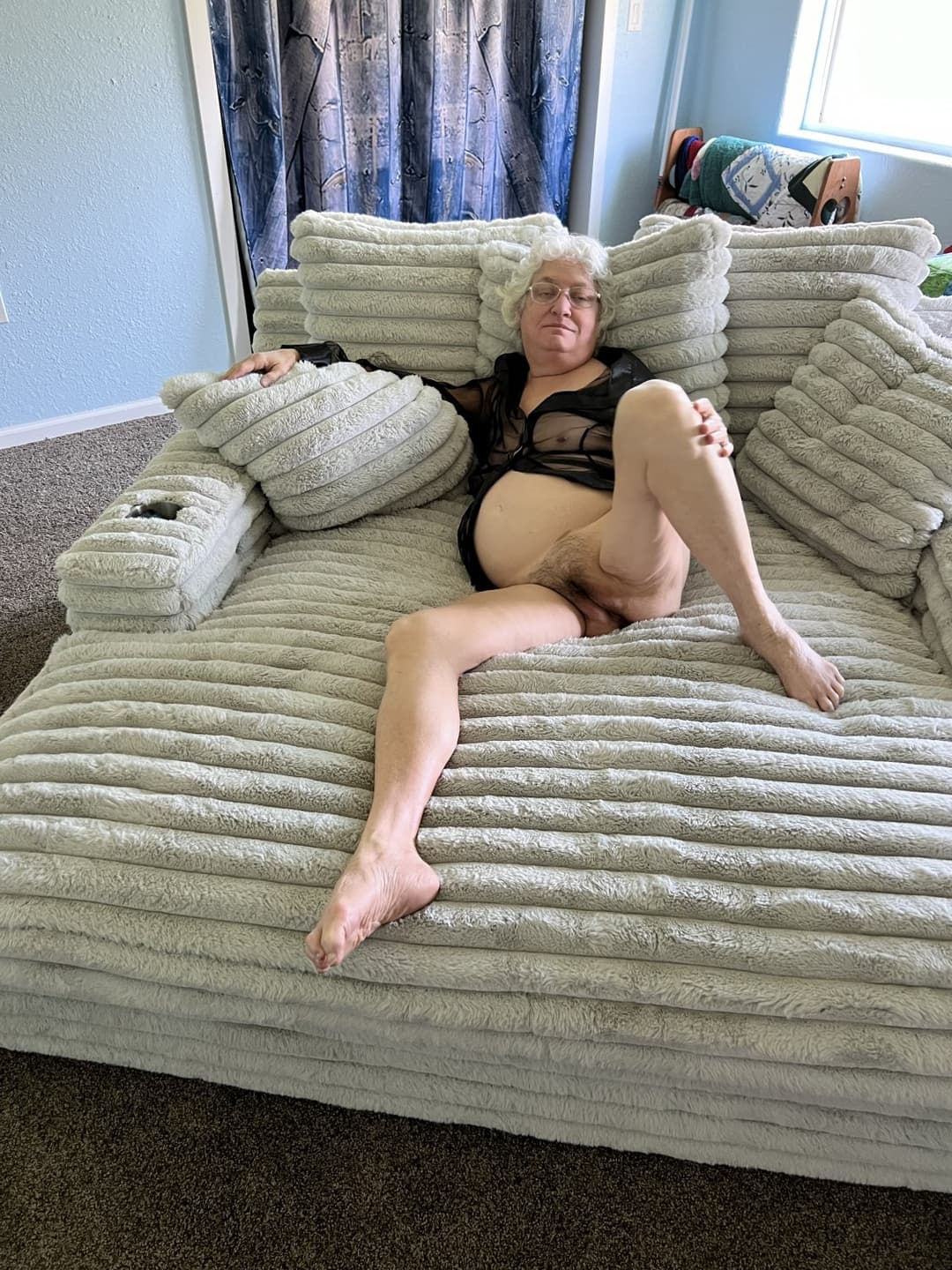 Grann D wears see through!