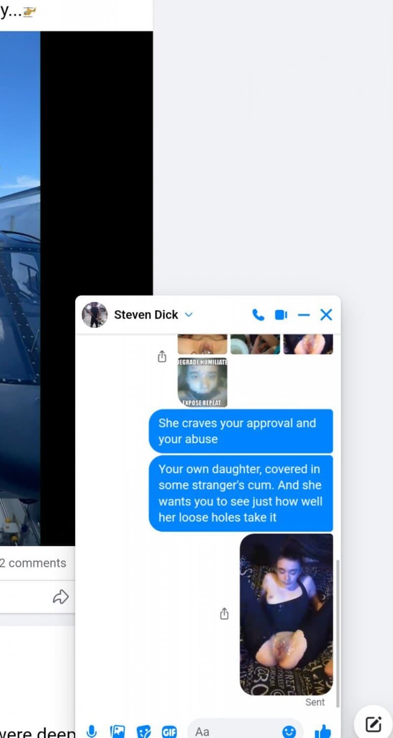 Ur dad never blocks anyone he loves to receive ur pics and vids siobhan ur own dad wanks 2u