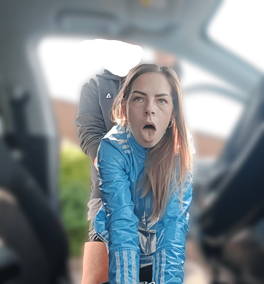 Fucked in Adidas Latex dress