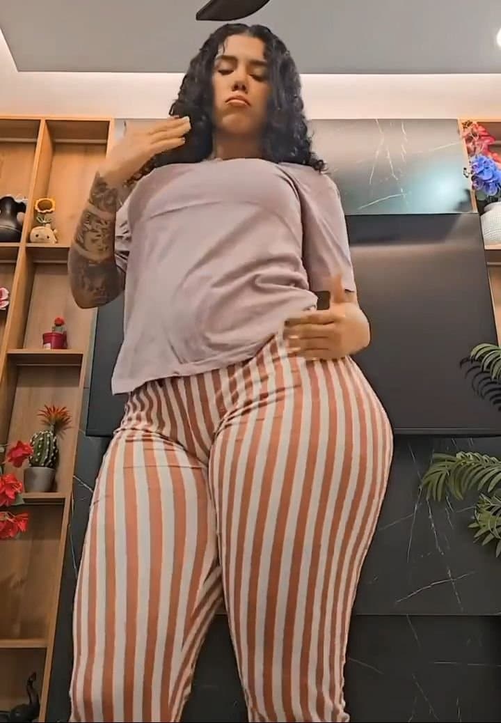 Thick Phat Booty Latina w/ Tattoo n Curly Hair .. We Need I.D !!