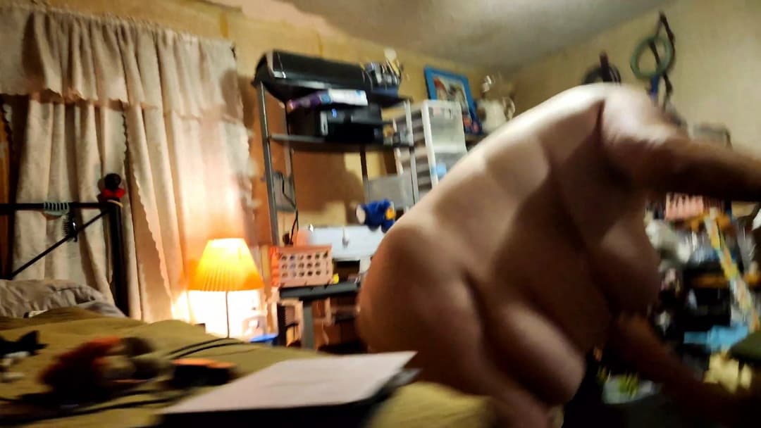 Big Tit BBW Amputee Wife Getting Ready Road Trip