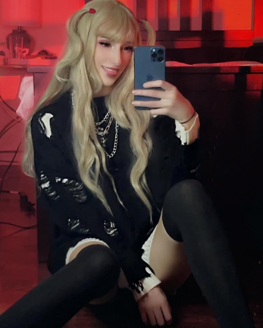 Bimbo Egirl Misa Amane Tiktok Slut -Death Note Alt Cosplay