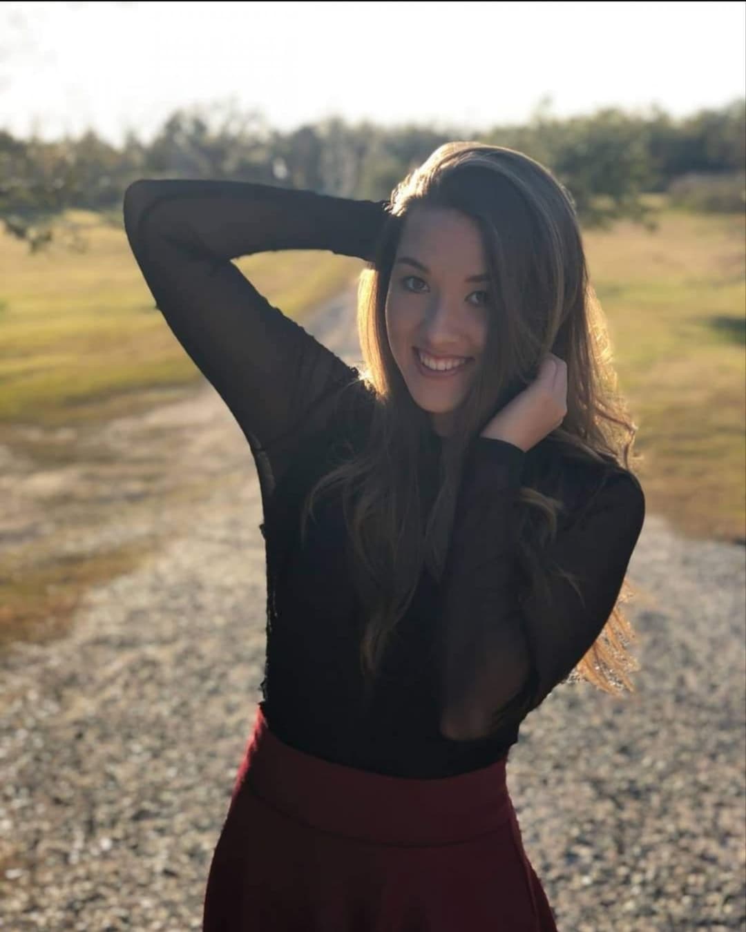 Sexy athletic trainer Hallie  showing off her tight body