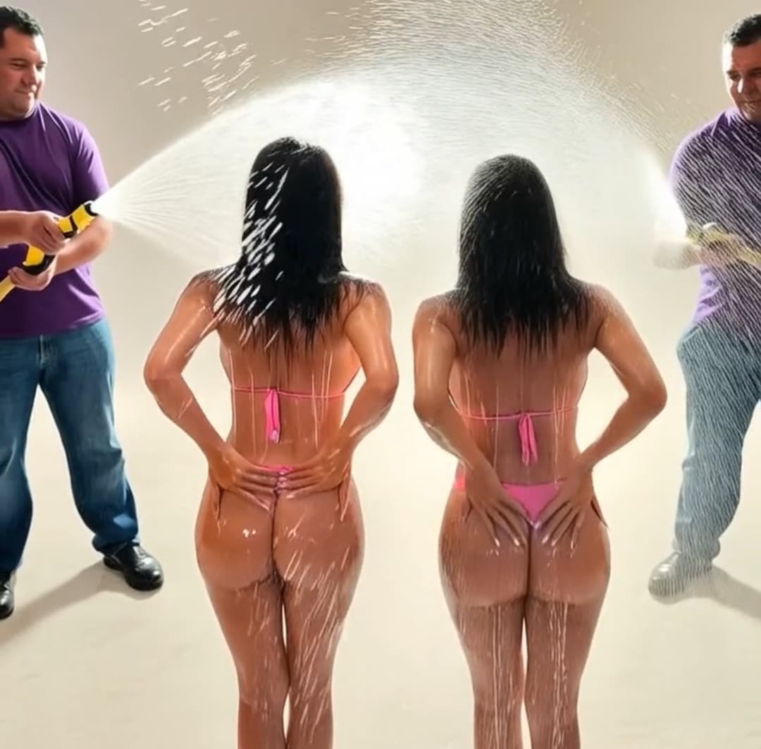 Kylie & Kylie Hot Kissing & groped Ass AI ???