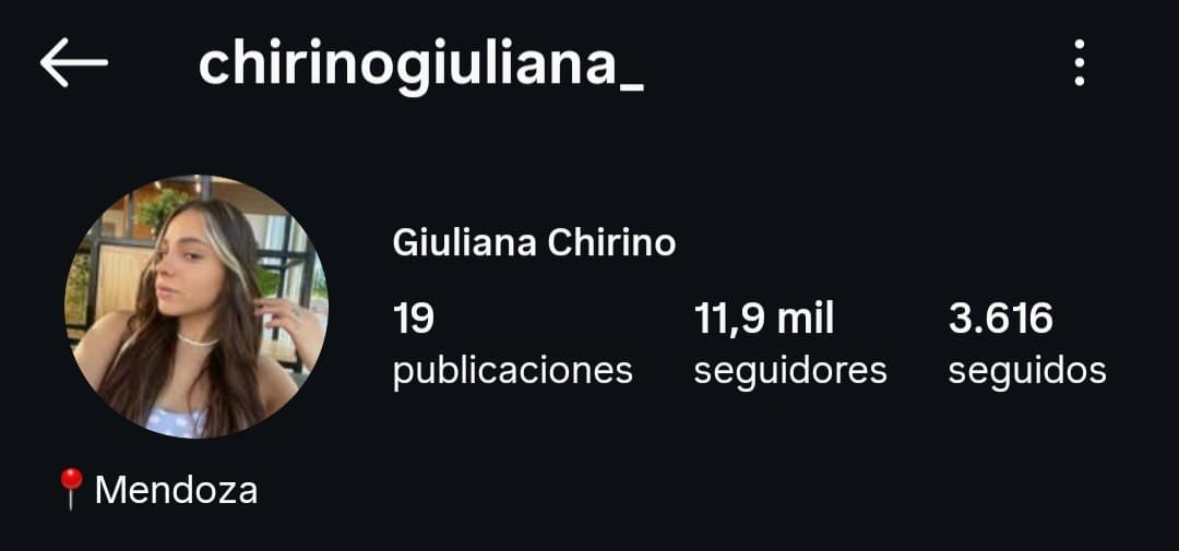 Mendocina, mdz Giuliana Chirino putita de Junín Mendoza