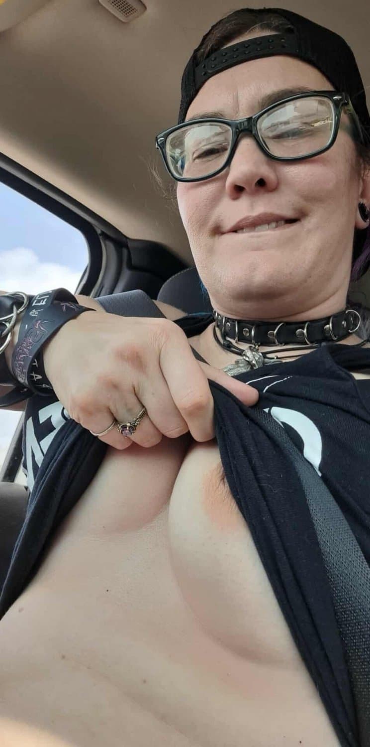 Amy cant even stop thinking about cock while driving