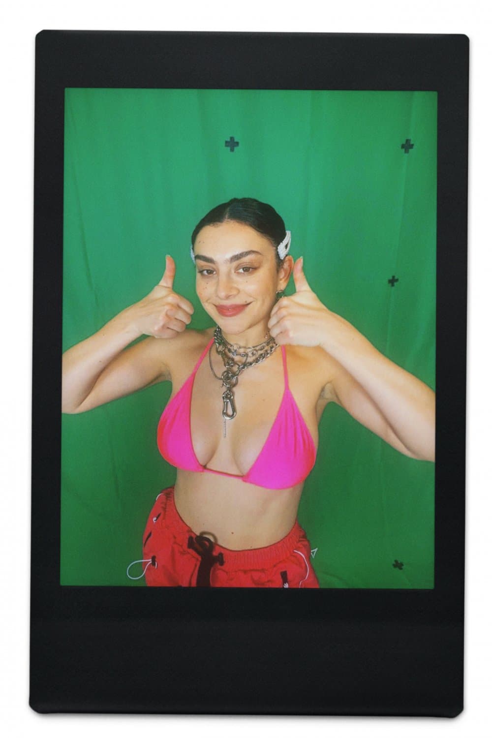 Charlie XCX Queenie Sateen Polaroid Mashup