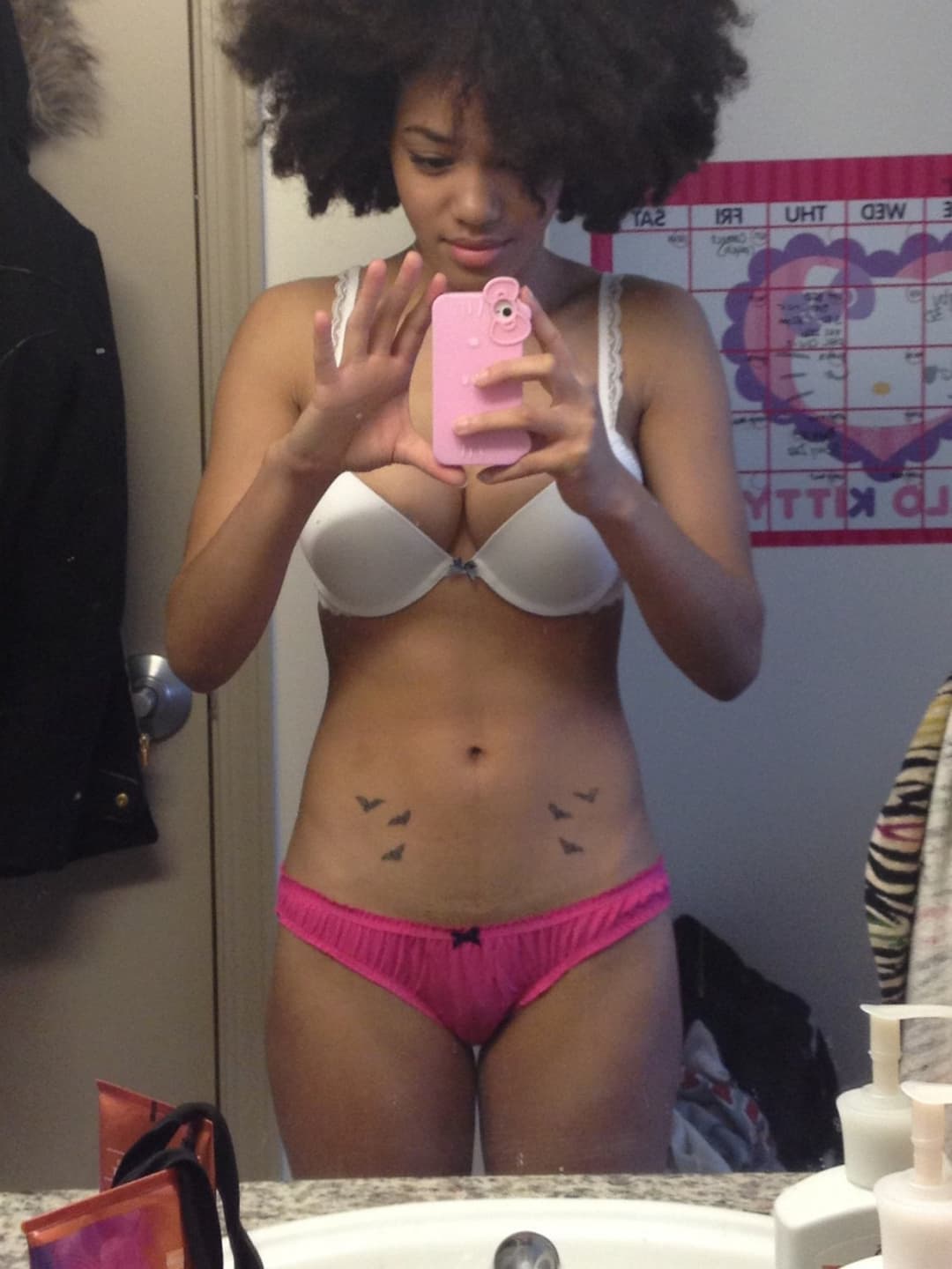 Ebony panty show NN