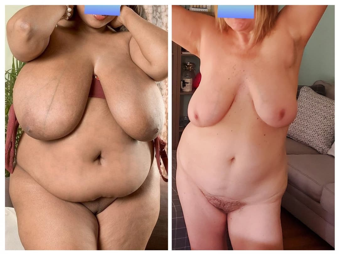 COLLAGE#7 side by side with some of the BIGGEST BOOBS on erome