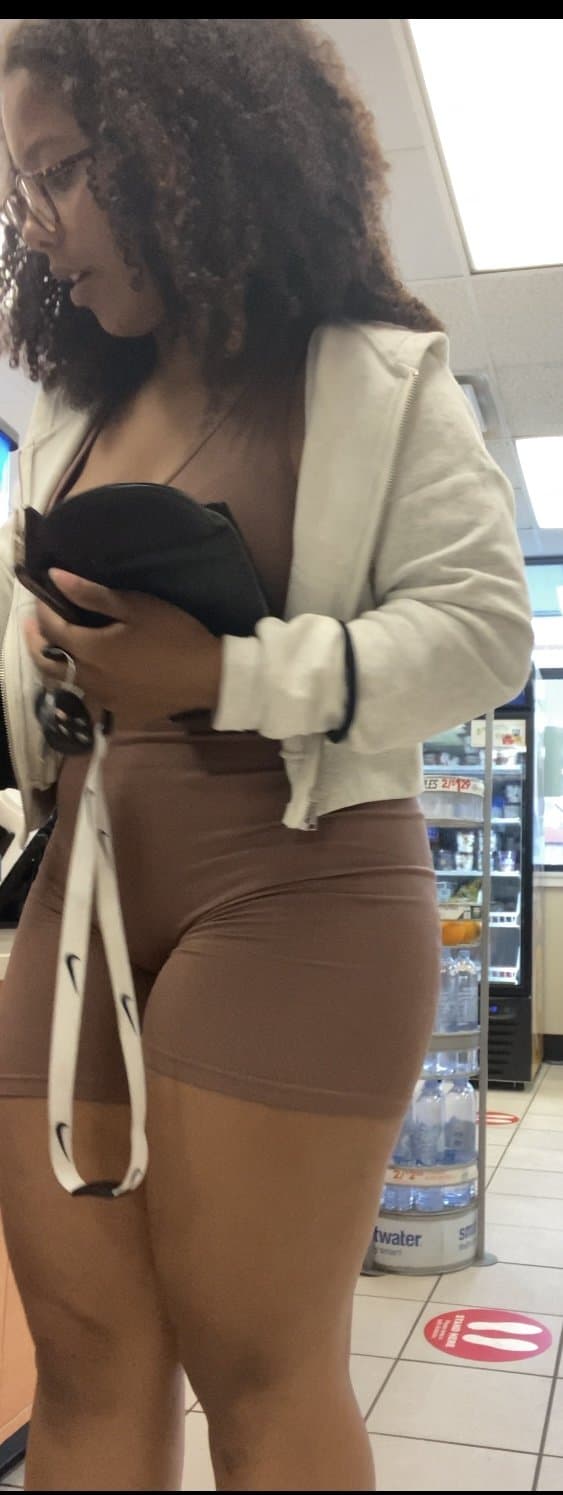 Click to view full size Fat Ass In Body Suit Store Candid