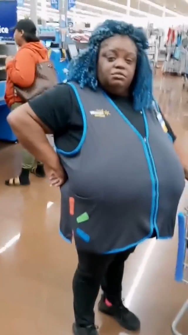 WalMart Worker With MEGA MAMMOTH Juggs!!