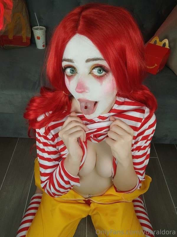 Clown cosplays are her thing?